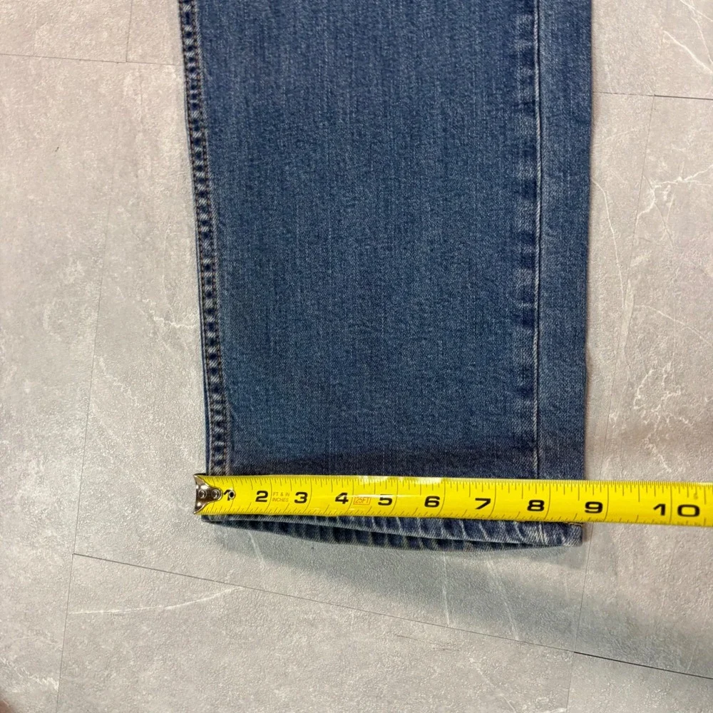 Levis 505 Regular Fit Straight Leg Blue Denim Jeans Mens 38x32 Medium Wash